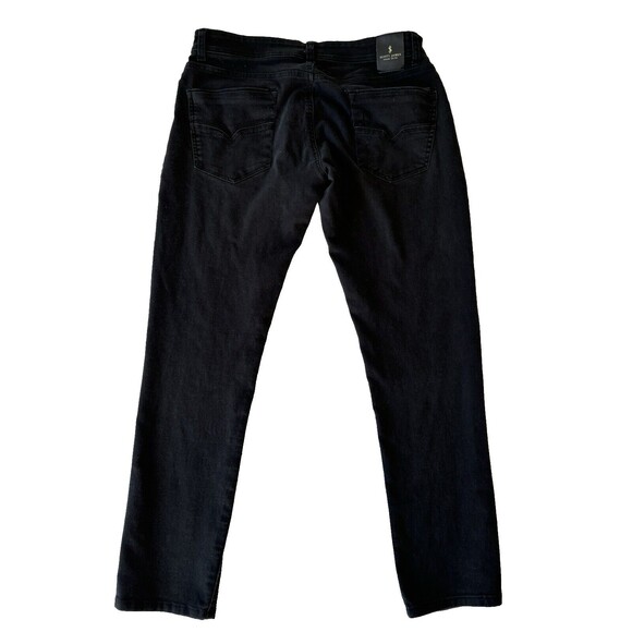Scott James Jeans Mens 36X32 Black Slim Fit Casual Commute Work Golf Athletic - Picture 3 of 11
